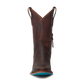 Cognac leather Plain Jane Midi boot