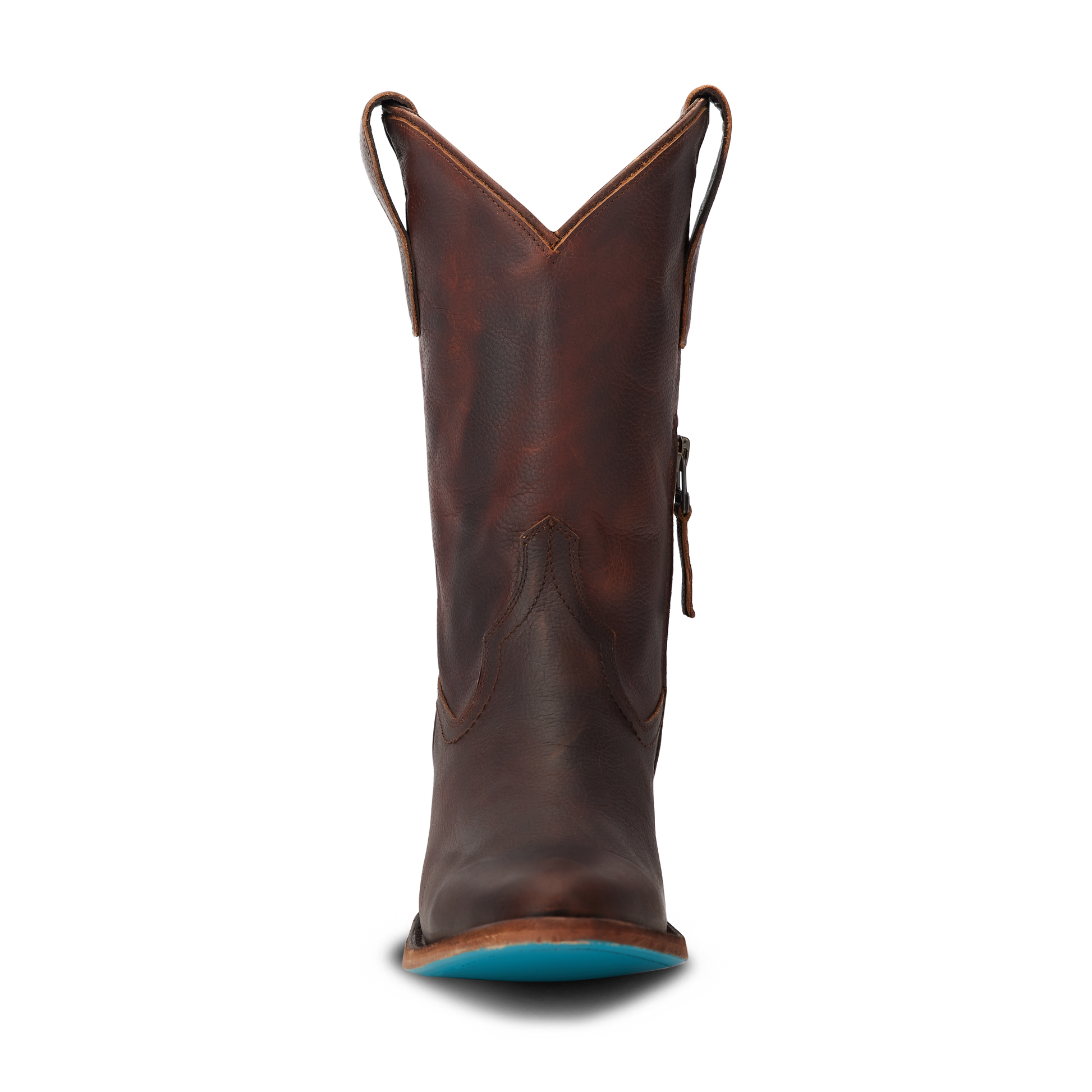 Cognac leather Plain Jane Midi boot