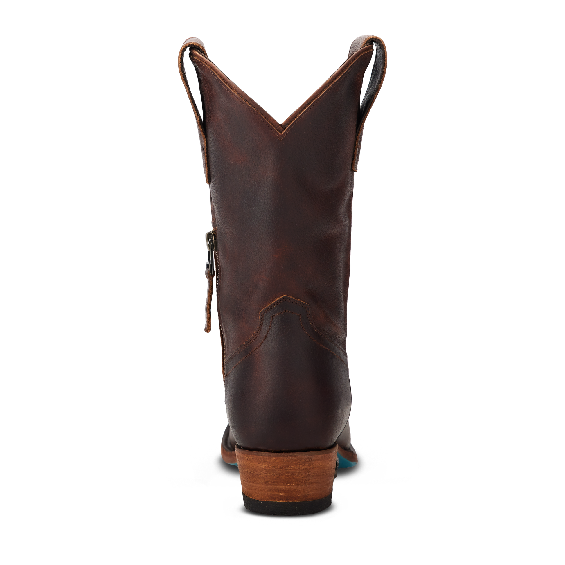 Cognac Plain Jane Midi Cowboy Boot