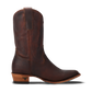 Cognac Plain Jane Midi Cowboy Boot