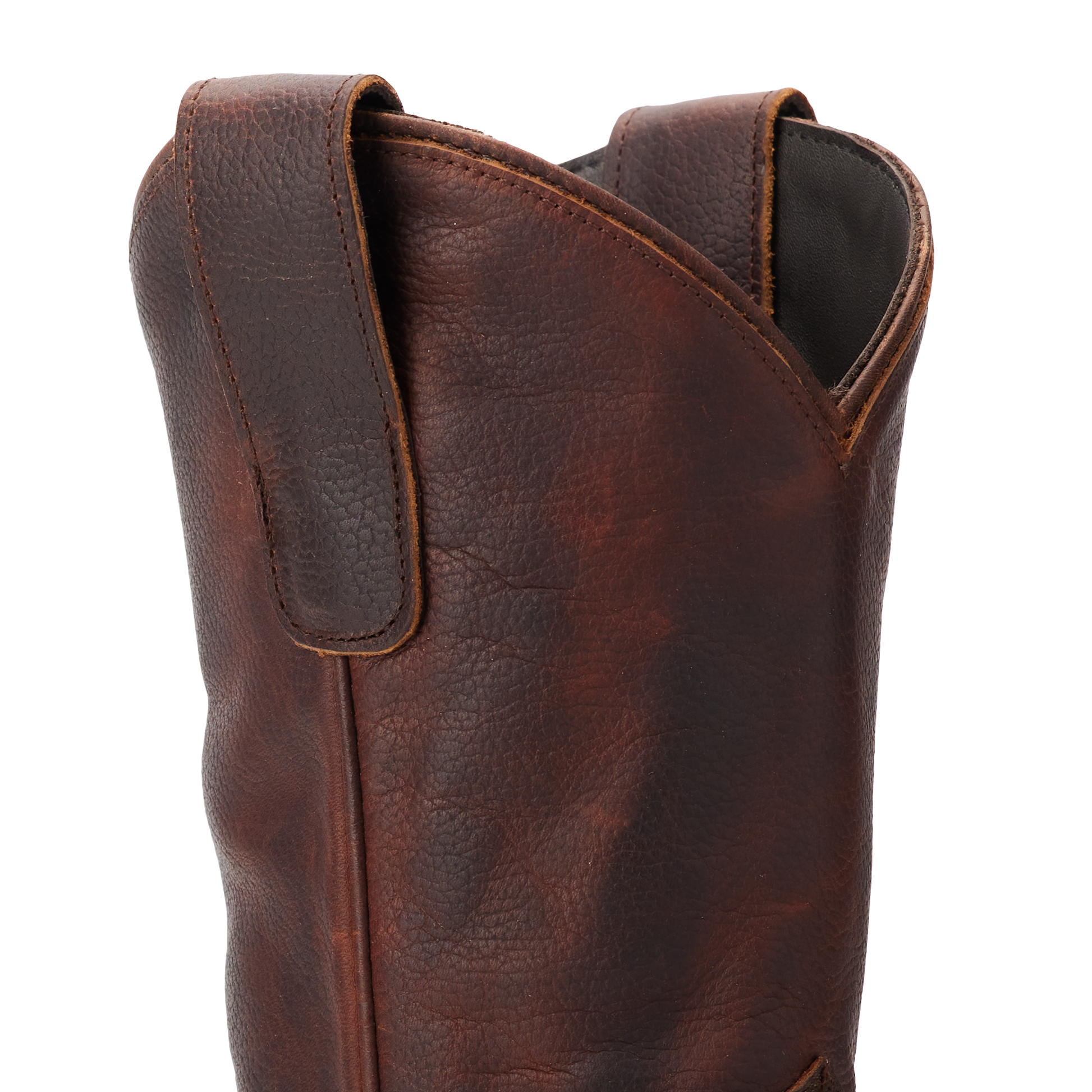 Cognac leather Plain Jane Midi boot