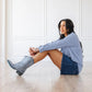 Plain Jane Midi - Washed Denim