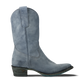 Washed Denim Plain Jane Midi Boot