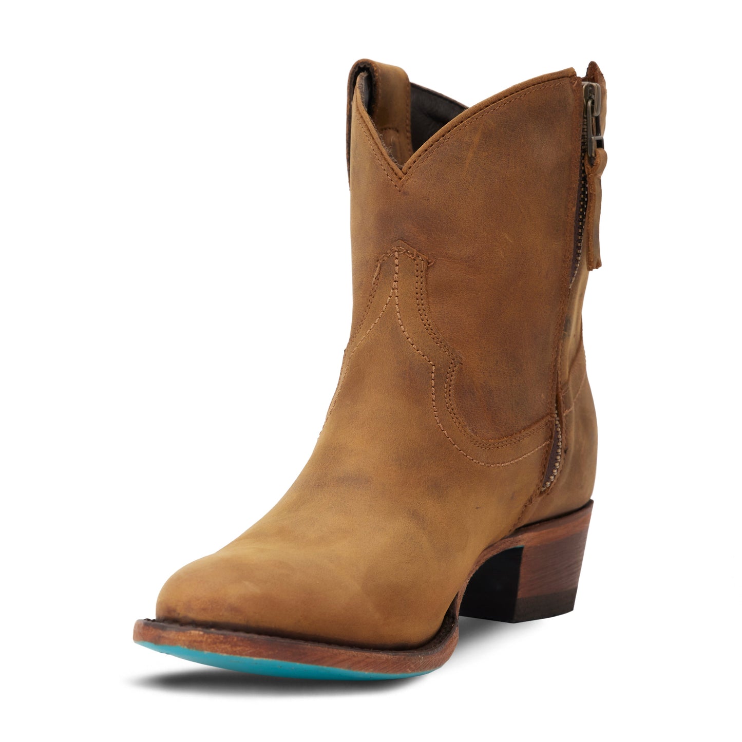 Plain Jane Bootie - Burnt Caramel