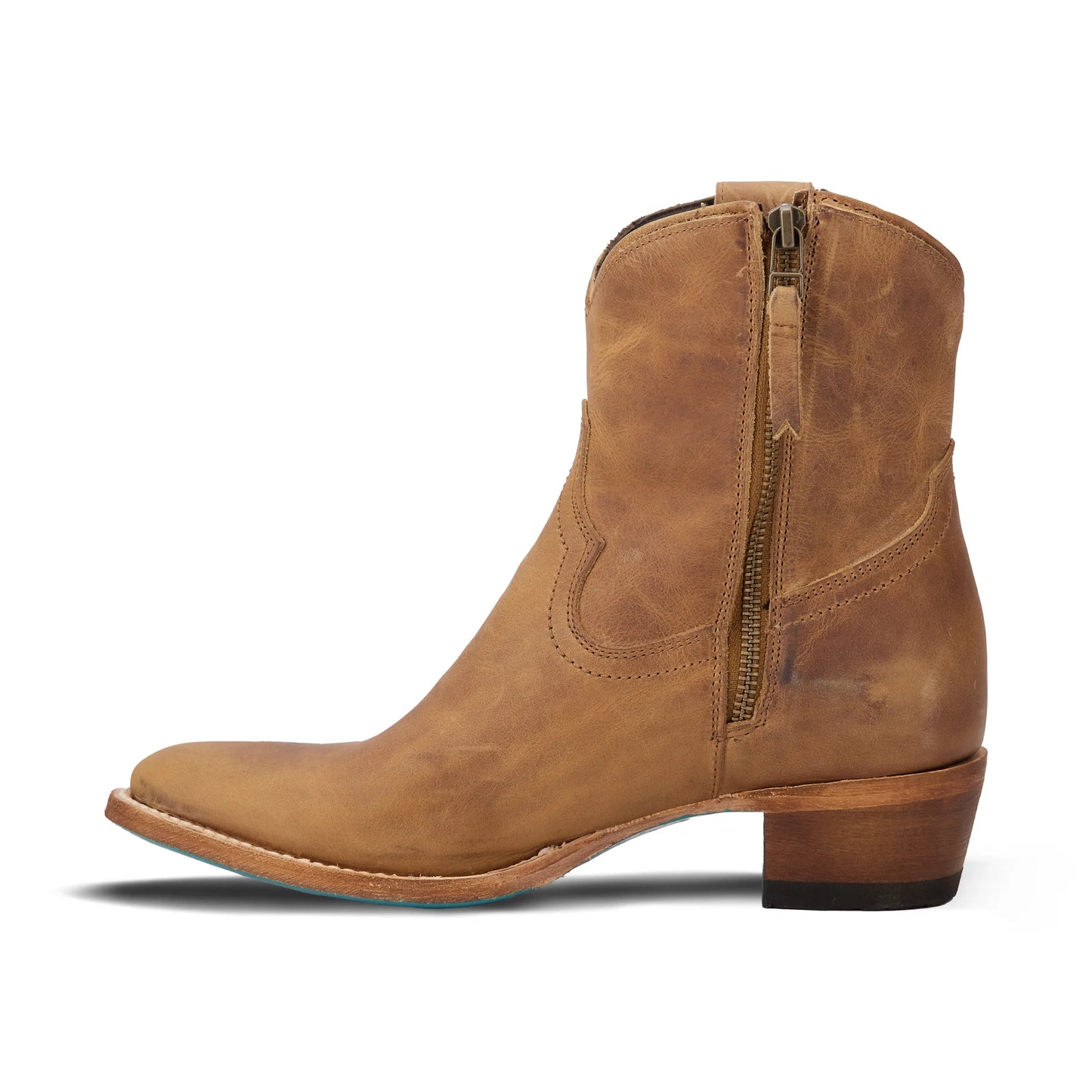 Desert clay Plain Jane Bootie with zipper