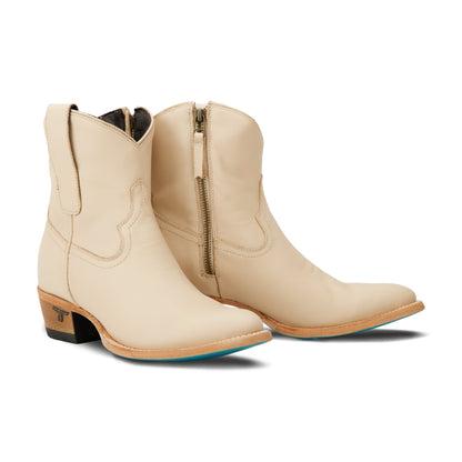 Plain Jane Bootie - Pale Ivory