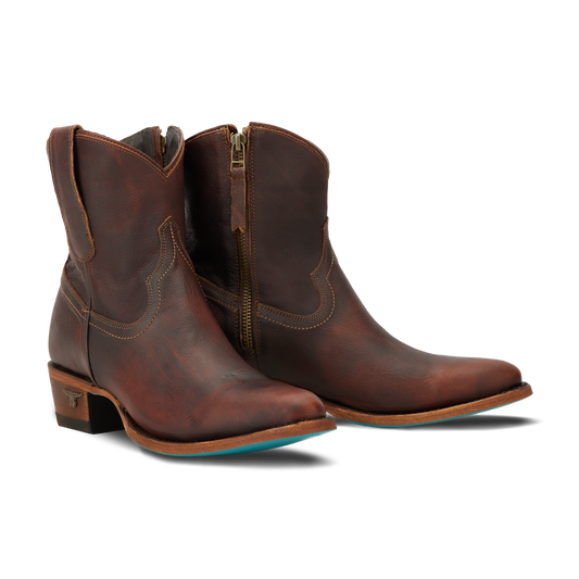 Plain Jane Bootie - Cognac