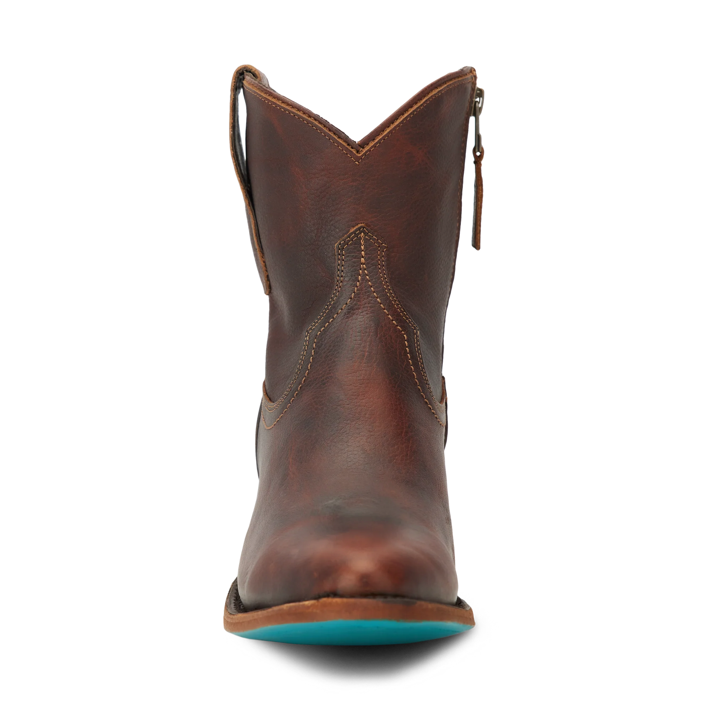 Plain Jane Bootie by Lane Boots Cognac| Bourbon Cowgirl