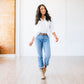Plain Jane Bootie - Latte Suede