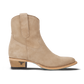 Plain Jane Bootie - Latte Suede