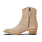 Plain Jane Bootie - Latte Suede
