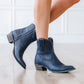 Plain Jane Bootie - Midnight Navy