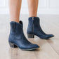Plain Jane Bootie by Lane Boots Midnight Navy | Bourbon Cowgirl
