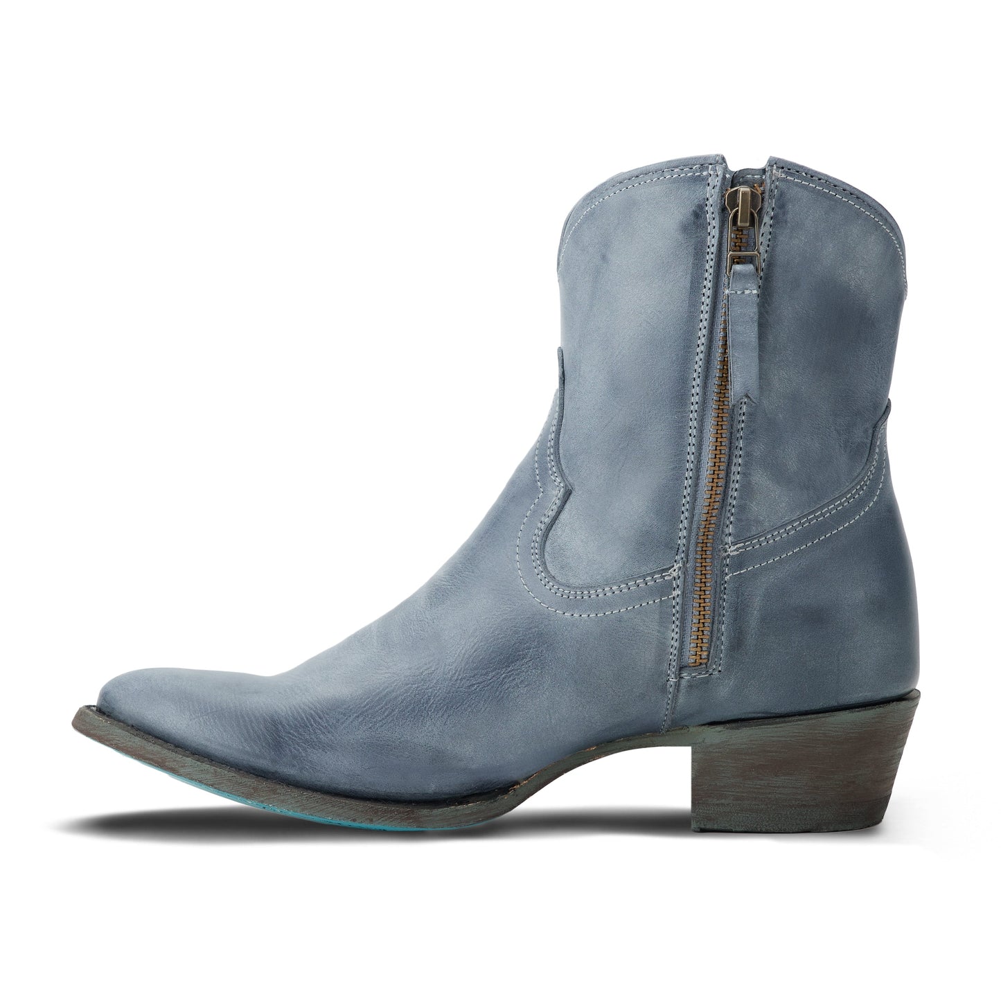 Plain Jane Bootie - Washed Denim