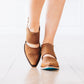 Plain Jane Slingback Mule - Burnt Caramel