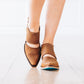 Plain Jane Slingback Mule - Burnt Caramel