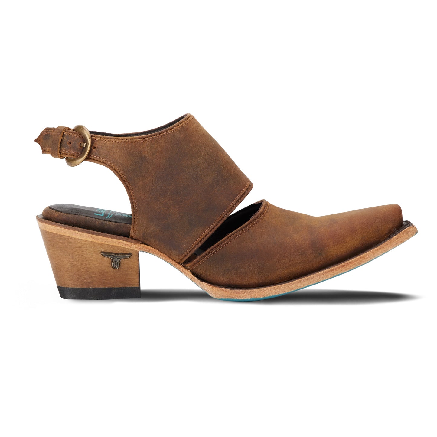 Plain Jane Slingback Mule - Burnt Caramel