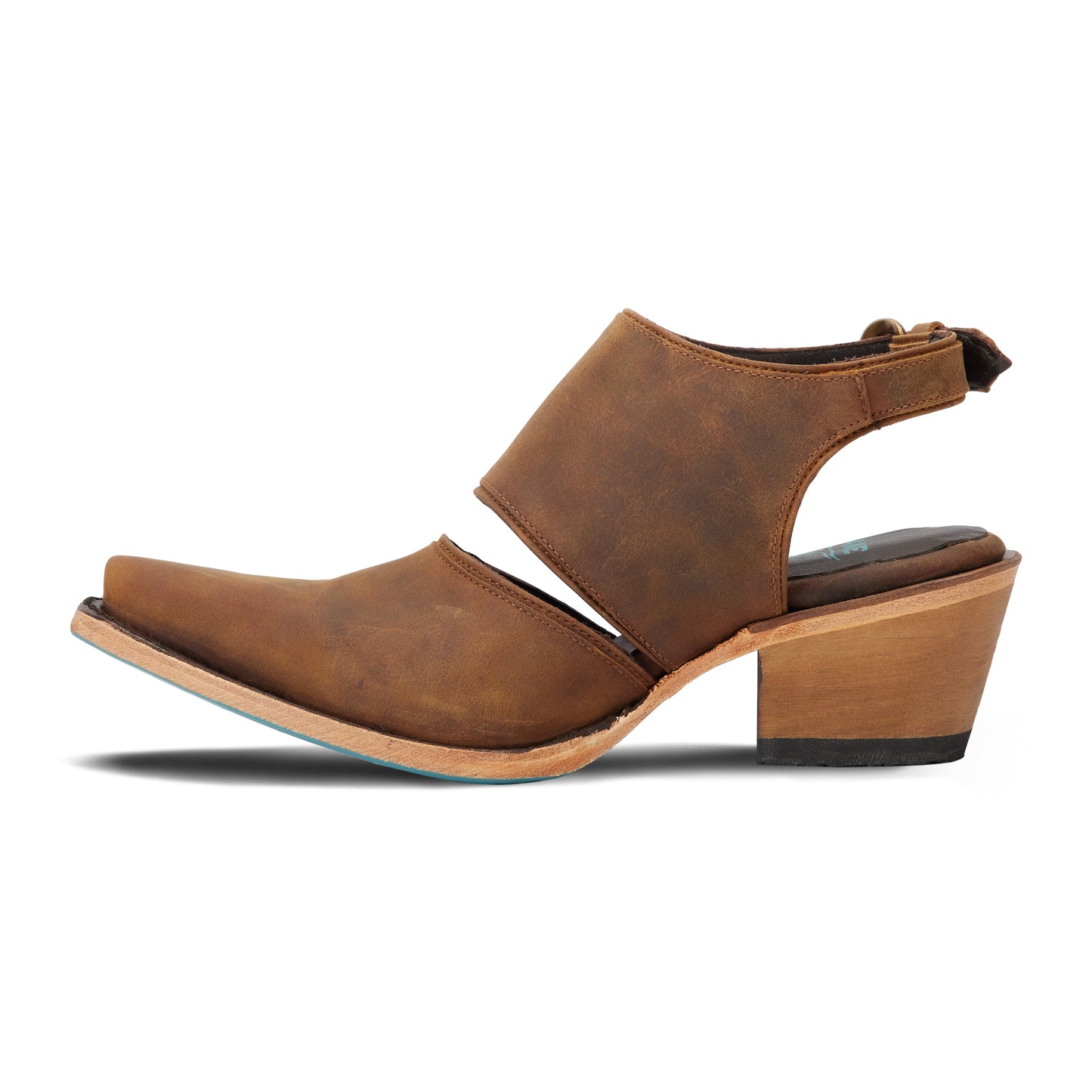 Plain Jane Slingback Mule - Burnt Caramel