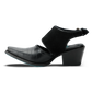 Plain Jane Slingback Mule - Soft Black Suede