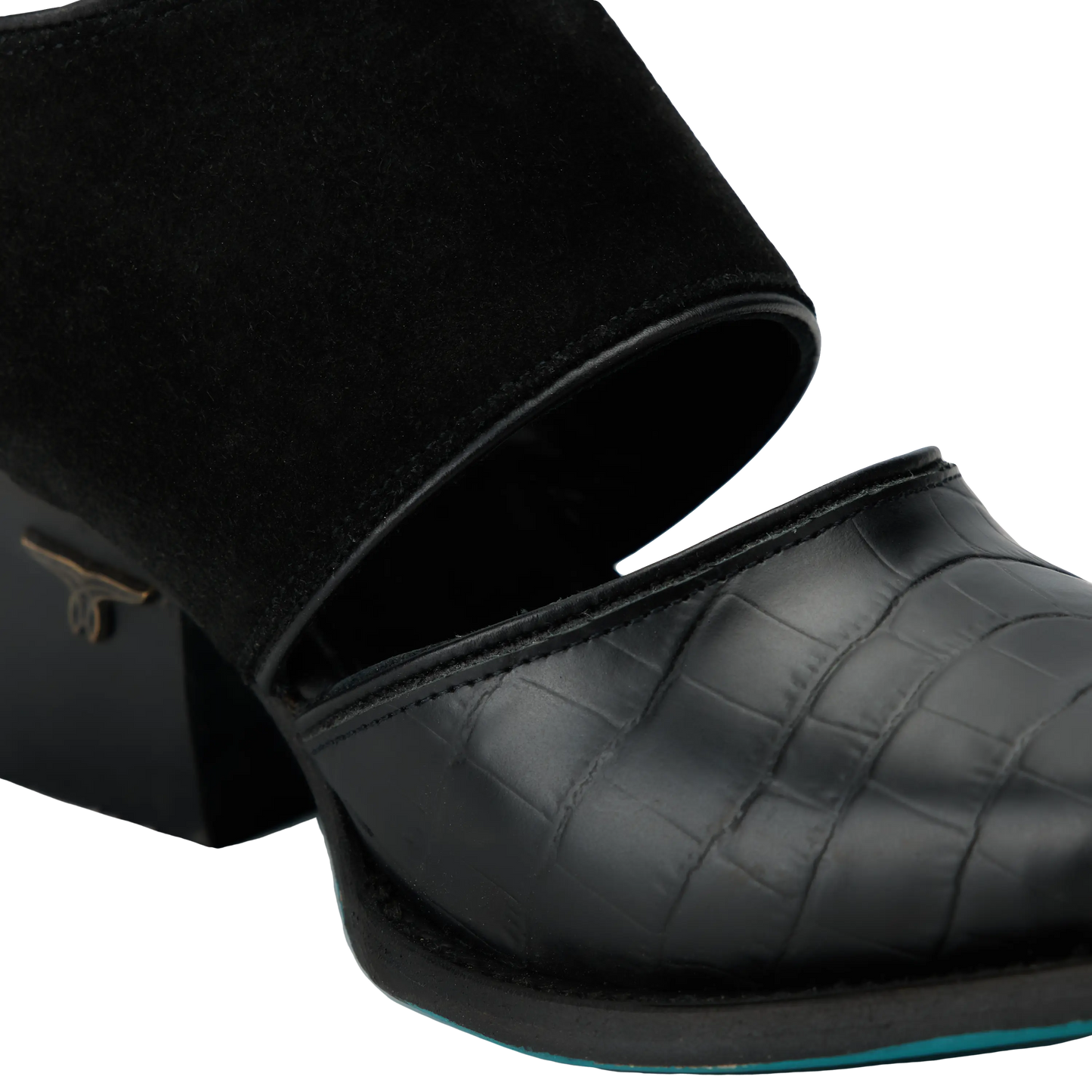 Plain Jane Slingback Mule - Soft Black Suede