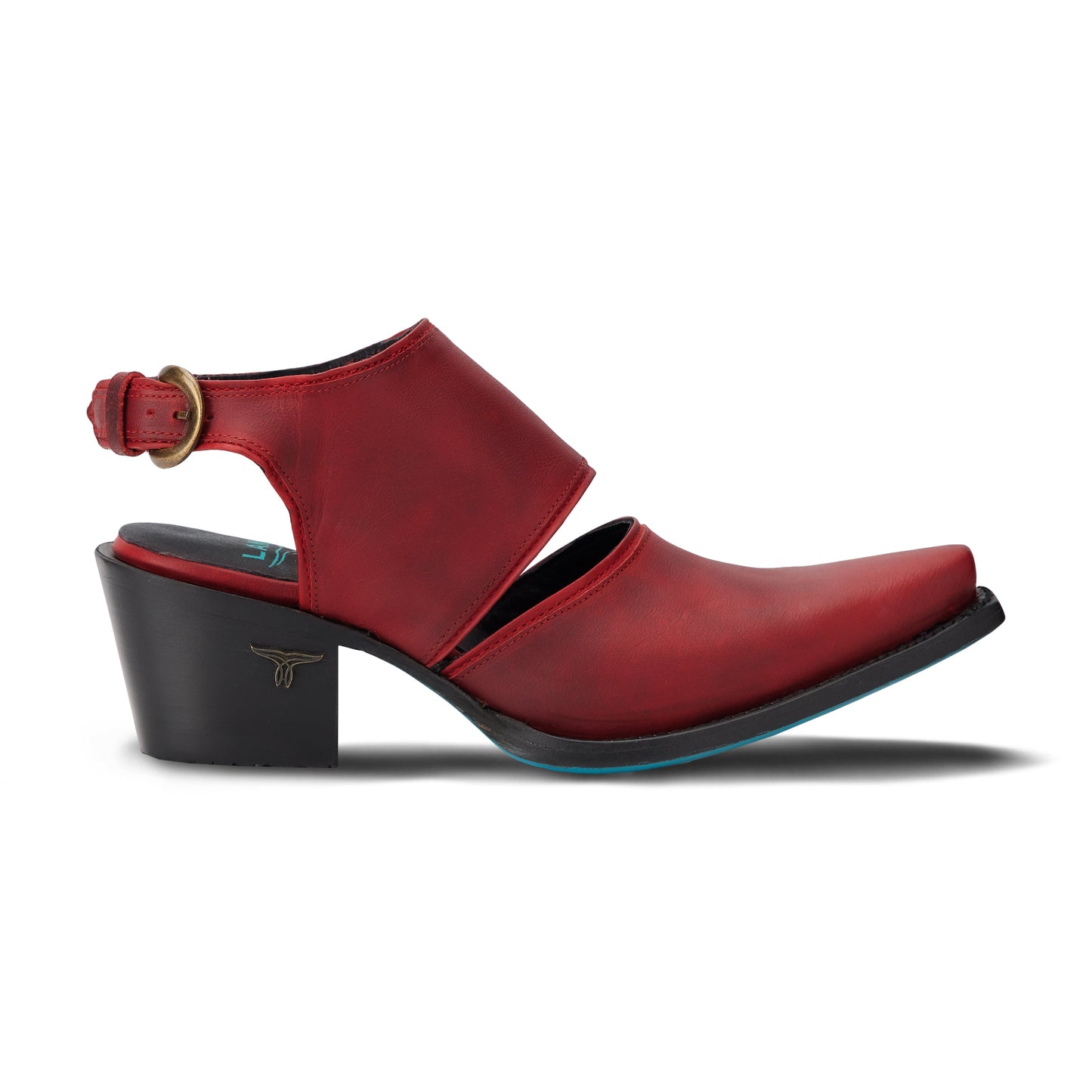 Plain Jane Slingback Mule - Smoldering Ruby