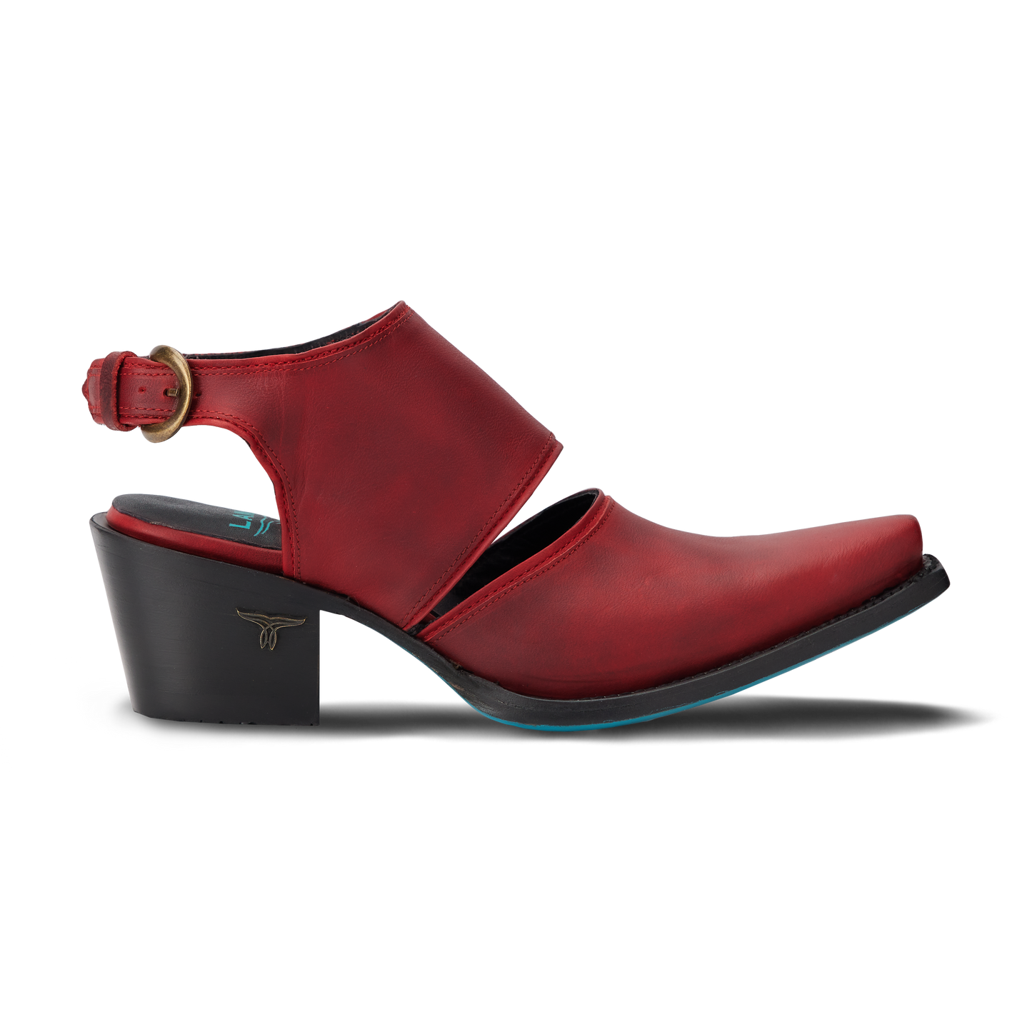Plain Jane Slingback Mule - Smoldering Ruby