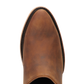 Burnt caramel leather Plain Jane mule low heel shoe
