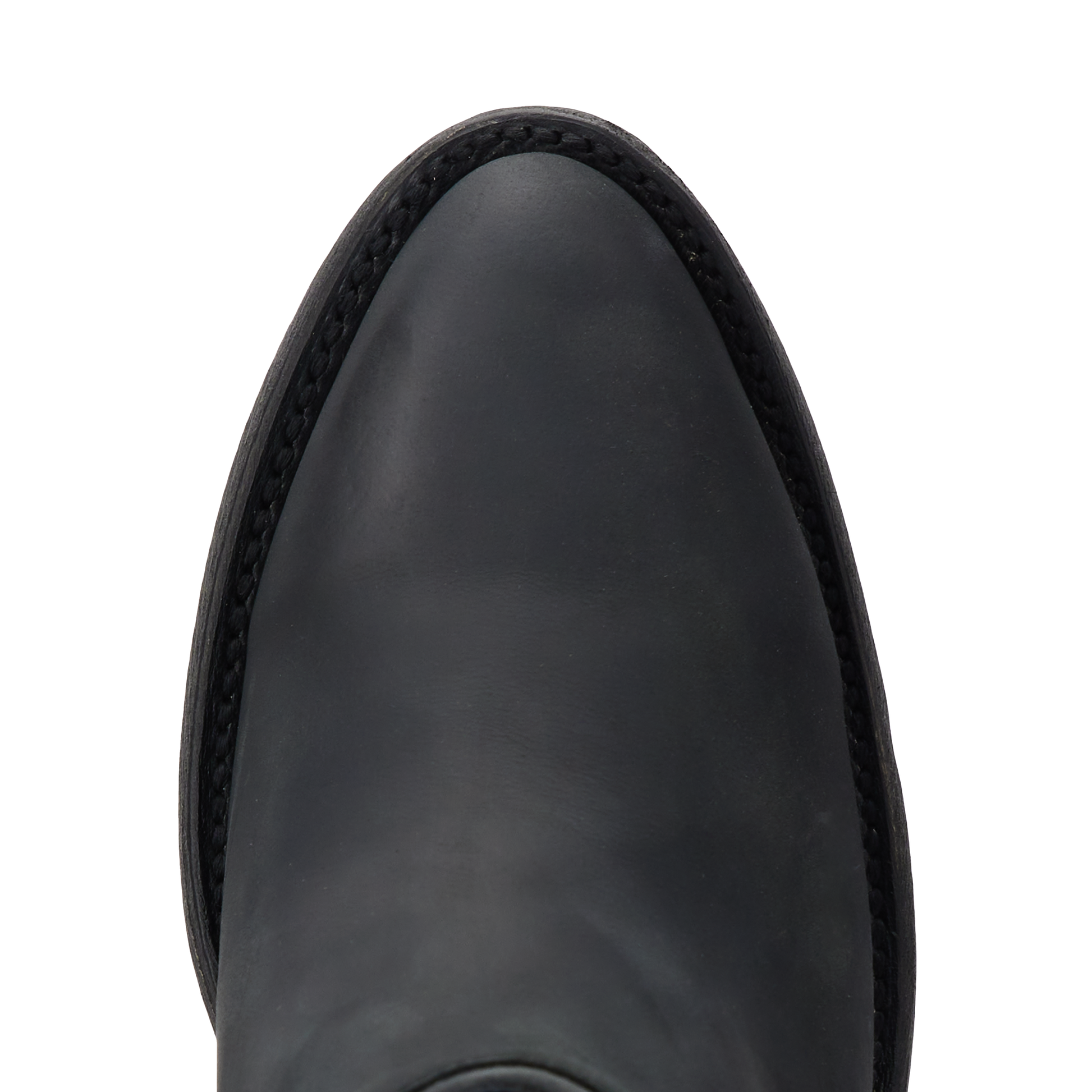Matte black Plain Jane mule boot toe