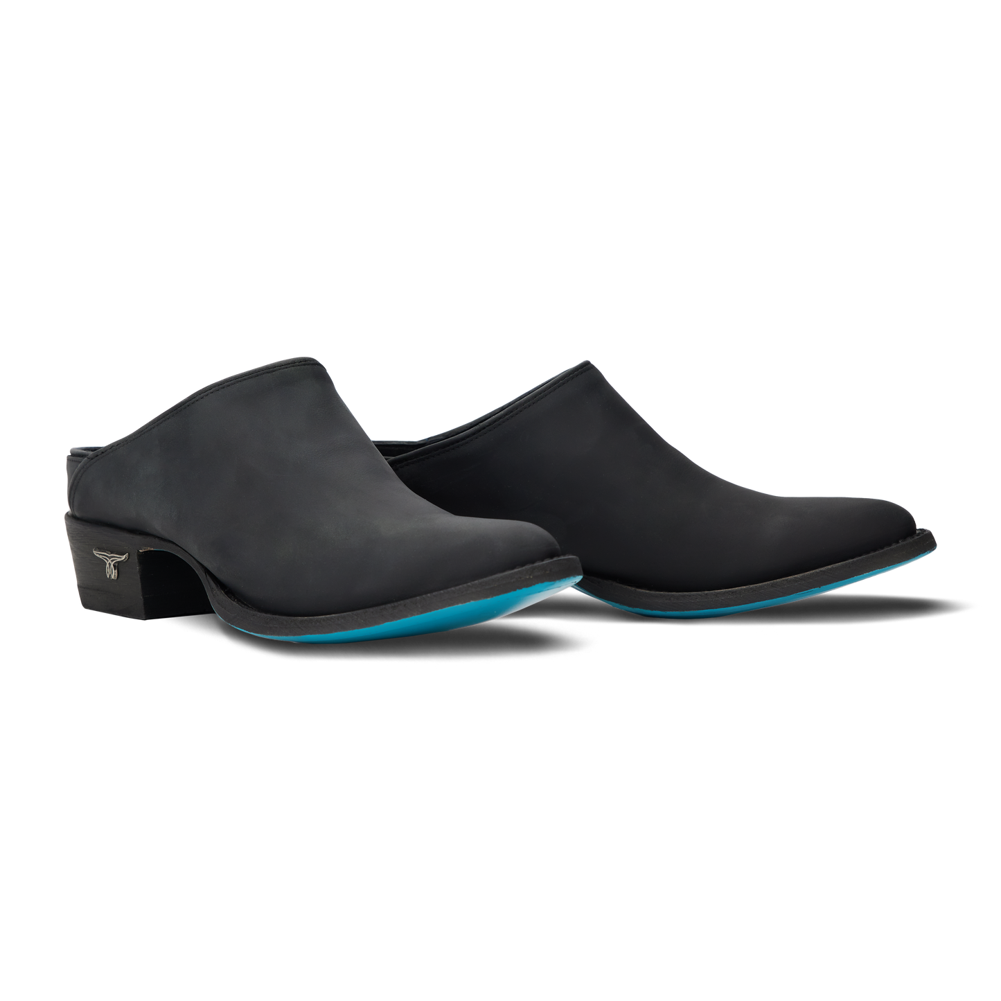 Matte black Plain Jane Mule shoes