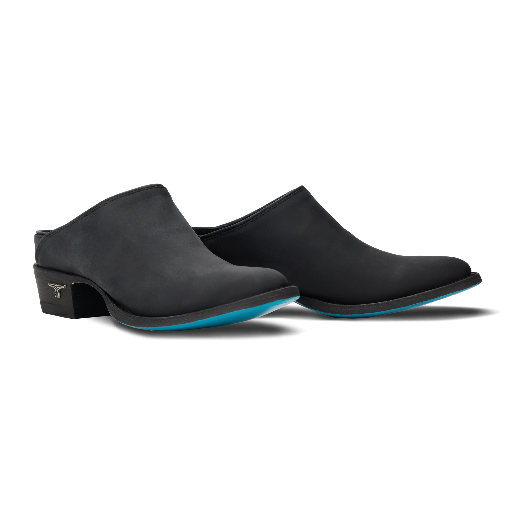 Matte black Plain Jane Mule shoes