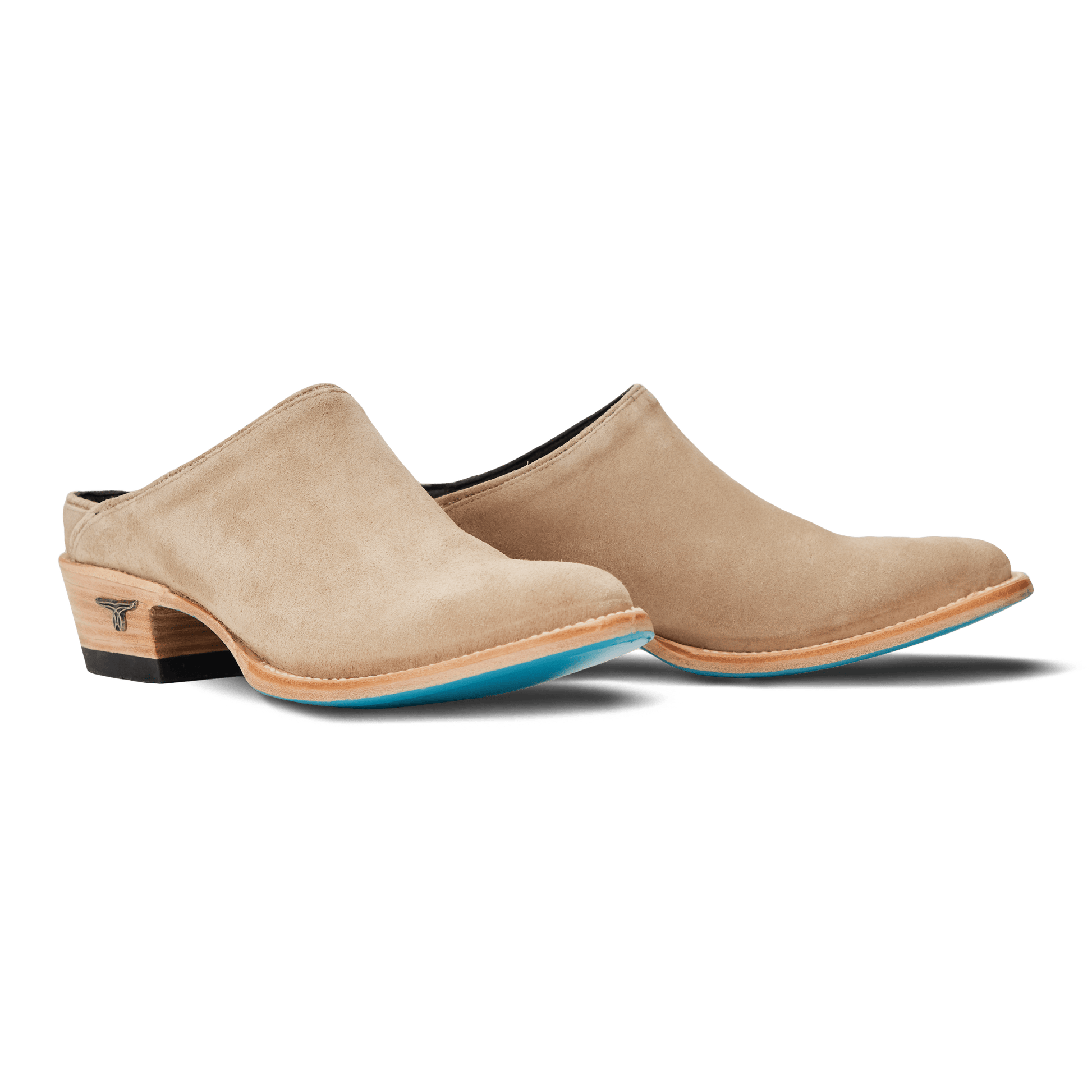 Plain Jane Mule in Latte Suede
