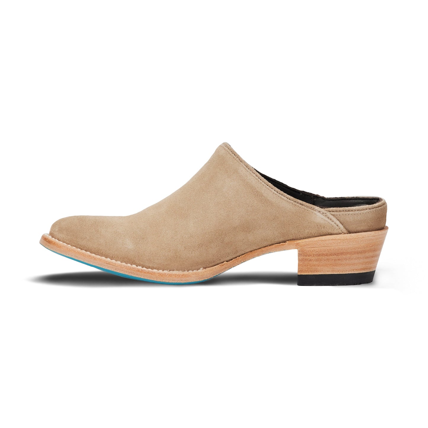 Plain Jane Mule - Latte Suede