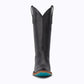 Emma Jane Jet Black Leather Cowboy Boot