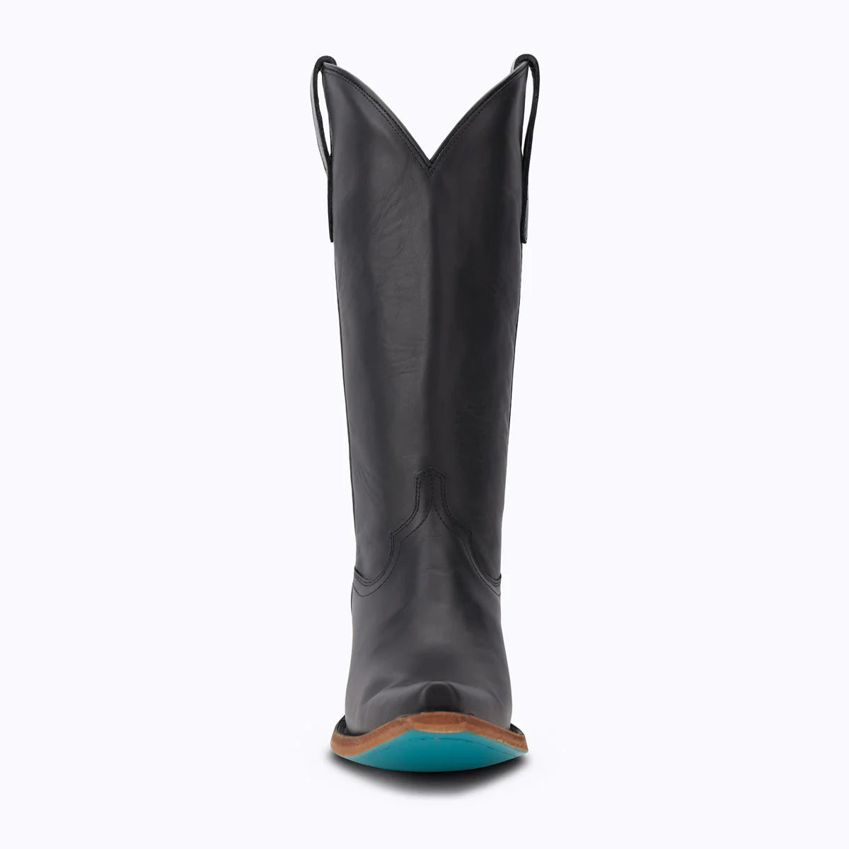 Emma Jane Jet Black Leather Cowboy Boot