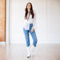 Emma Jane wearing white boots & jeans (lb0558m)