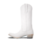 White leather cowboy boot - Emma Jane & Matthew White PS5 0923