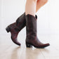 Emma Jane Black Cherry cowboy boots