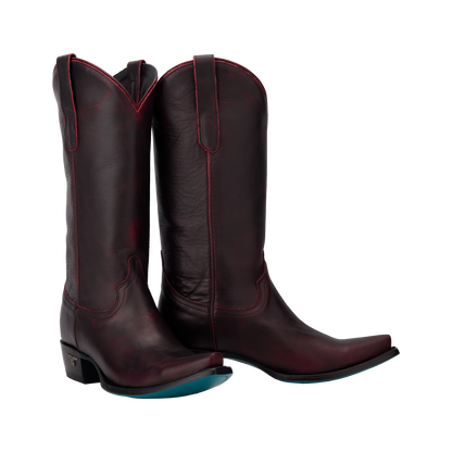 Emma Jane Black Cherry Cowboy Boots