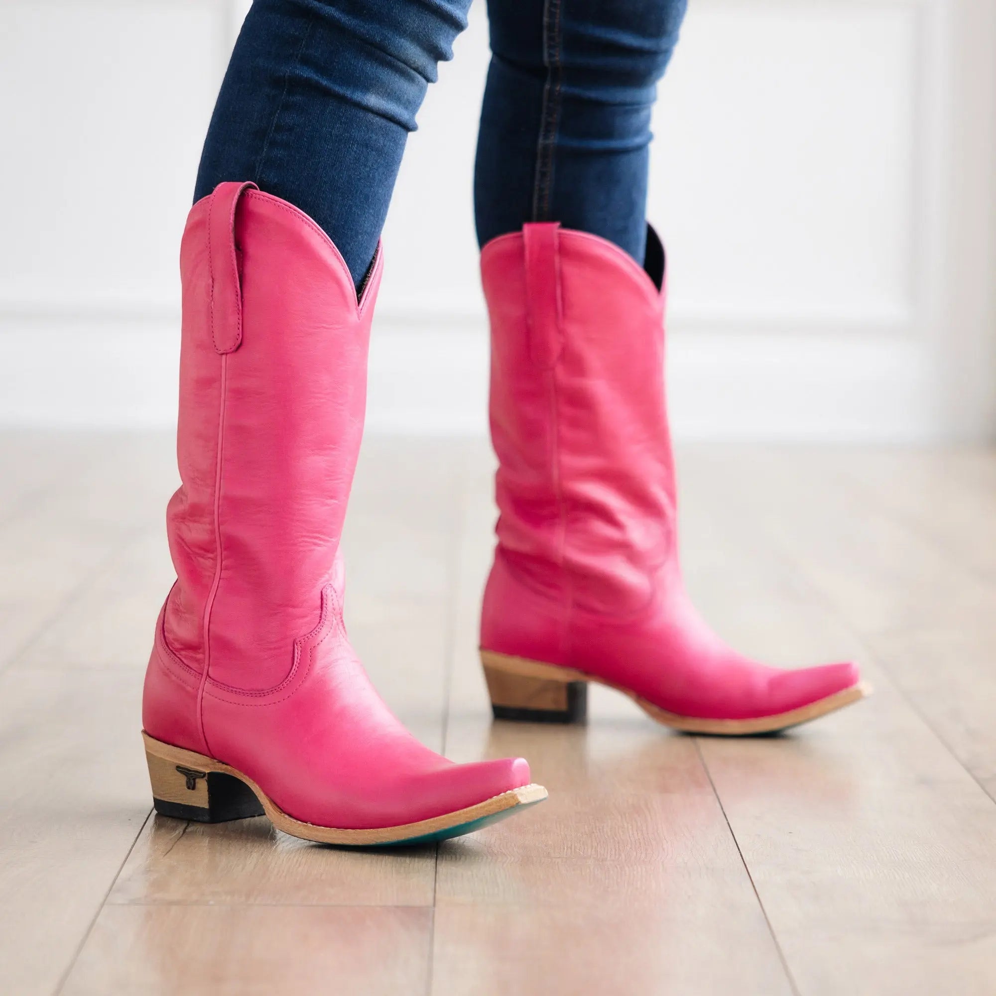 Hot Pink Emma Jane Boot with Classic Cowgirl Silhouette