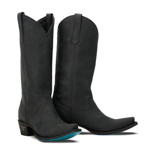 Emma Jane Matte Black PS1 Cowboy Boots