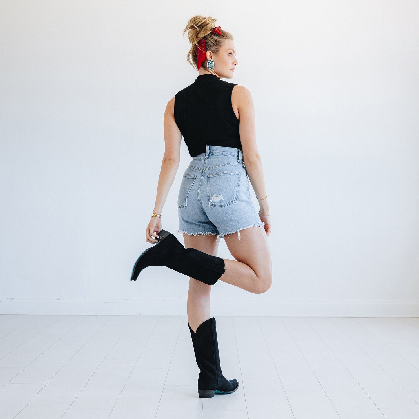 Emma Jane Boot - Soft Black Suede