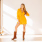 Emma Jane Toffee Suede Dress with Boots