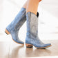 Washed Denim Emma Jane Cowboy Boots