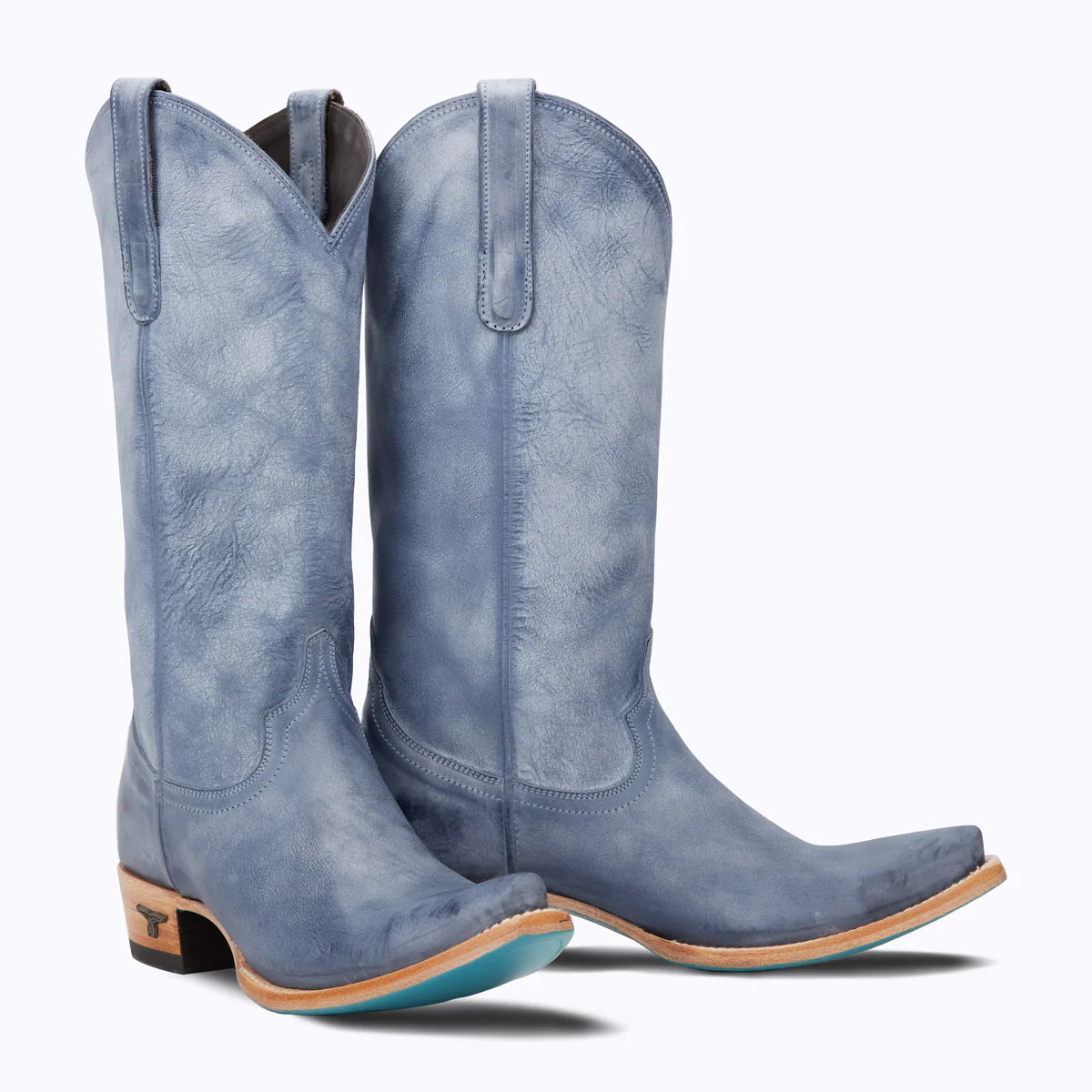 Emma Jane washed denim cowboy boots
