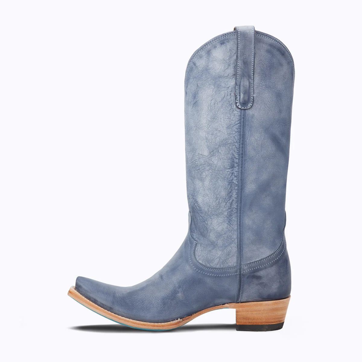 Emma Jane washed denim cowboy boot