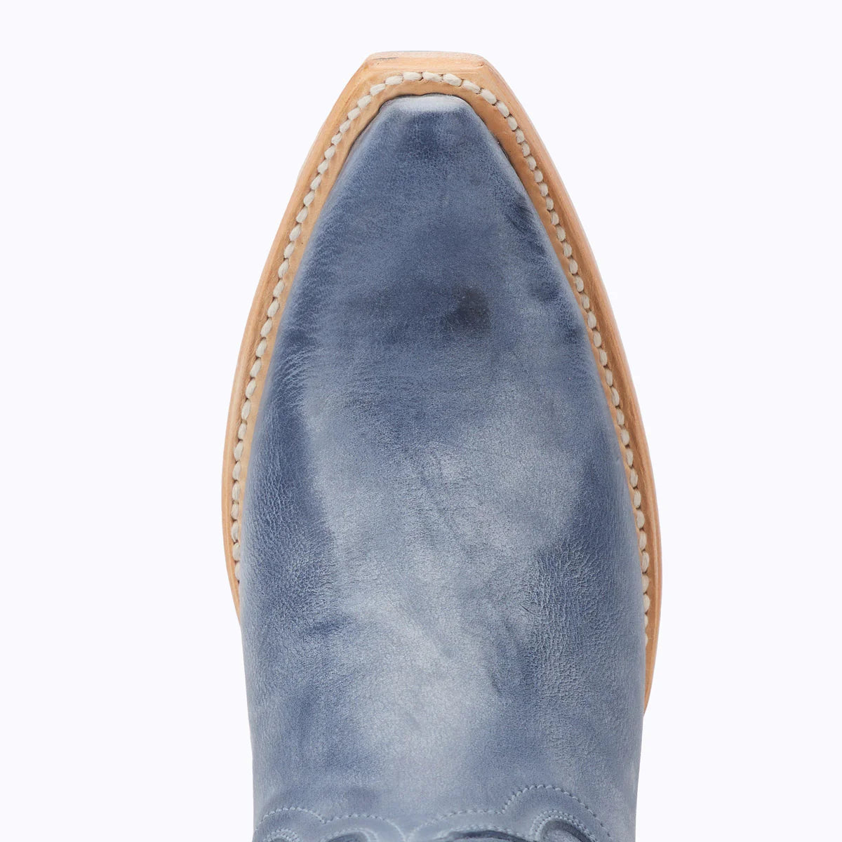 Emma Jane washed denim boot toe