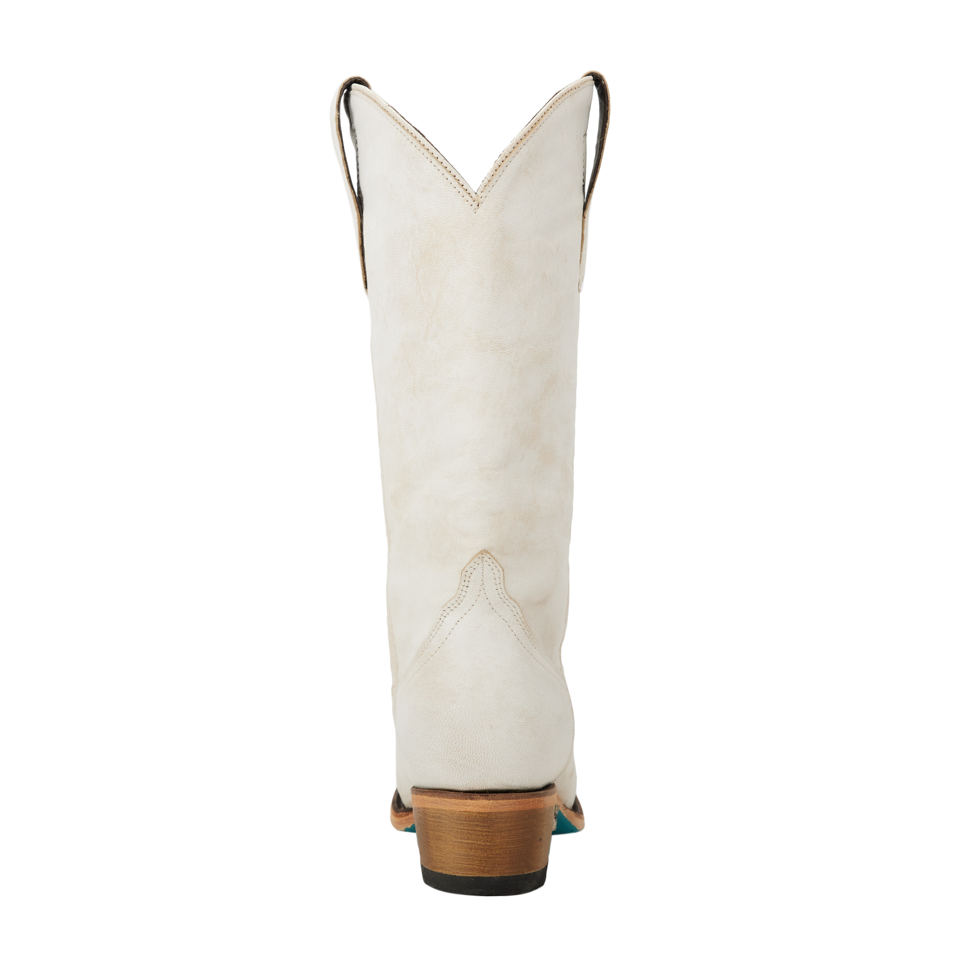 Emma Jane ceramic crackle cowboy boot, rear view