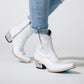 White cowboy boots, Smokeshow Bootie by Matthew White