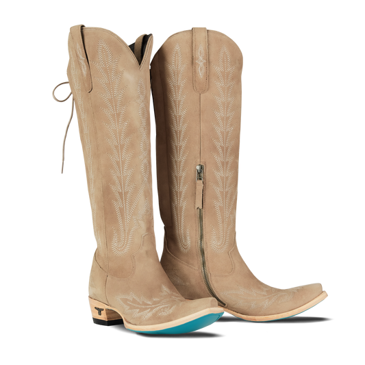 Lexington Knee High Corset - Latte Suede