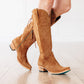 Lexington Knee High Corset - Toffee Suede